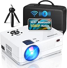 Native 1080P Projector with WiFi 6 and Two-Way Bluetooth, Full HD Video Projector for Outdoor Movies, 300" Display Projector 4k Home Theater, Compatible with iOS/Android/PC/XBox/PS4/TV Stick/HDMI/USB - Image 1