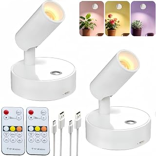 LED Magnetic Wall Lamp, USB-C Rechargeable, Remote Control Light, White - Image 1