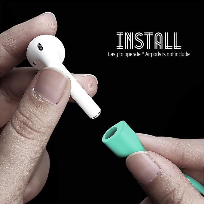 Ultra Strong Magnetic Airpod Pro Strap Anti-Lost Cord Sports Lanyard Compatible with Airpods 3rd 2nd Generation Pro 3 2 1 (Mint)