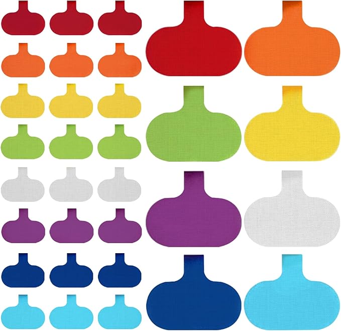 Cable Lables Tags: 32 Pcs Multi Color Write On Cord Tags Wire Organizer Ties for Cable Management and Identification