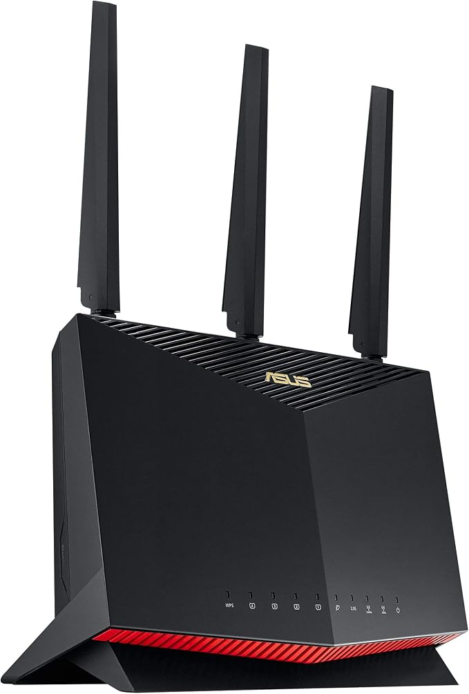 ASUS RT-AX86U Pro (AX5700) Dual Band WiFi 6 Extendable Gaming Router, 2.5G Port, Gaming Port, Mobile Game Mode, Port Forwarding, Subscription-Free Network Security, VPN, AiMesh Compatible