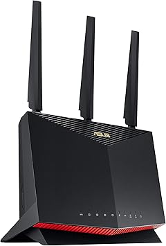 ASUS RT-AX86U Pro (AX5700) Dual Band WiFi 6 Extendable Gaming Router, 2.5G Port, Gaming Port, Mobile Game Mode, Port Forwarding, Subscription-Free Network Security, VPN, AiMesh Compatible