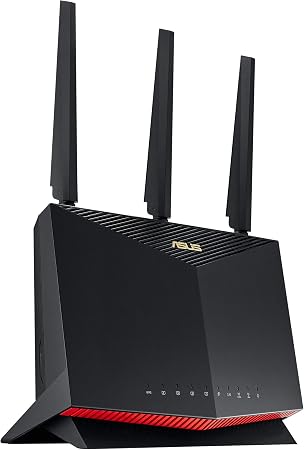 ASUS RT-AX86U Pro (AX5700) Dual Band WiFi 6 Extendable Gaming Router, 2.5G Port, Gaming Port, Mobile Game Mode, Port Forwarding, Subscription-Free Network Security, VPN, AiMesh Compatible