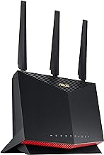 ASUS RT-AX86U Pro (AX5700) Dual Band WiFi 6 Extendable Gaming Router, 2.5G Port, Gaming Port, Mobile Game Mode, Port Forwarding, Subscription-Free Network Security, VPN, AiMesh Compatible