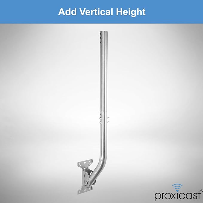Proxicast 12 inch Stainless Steel Extension Pole for Proxicast J-Max Antenna Mounts (ANT-800-X12)
