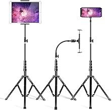 elitehood Metal iPad Tripod Stand, 72in Gooseneck Tablet Floor Stand Holder
