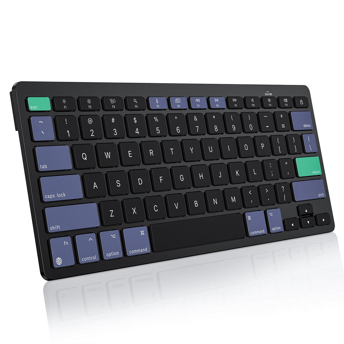 OMOTON Wireless Keyboard for Mac, Bluetooth Stable, No Numpad, Travel Size