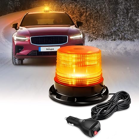 Nilight 40 LED Strobe Light Amber Warning safety Flash Beacon Lights