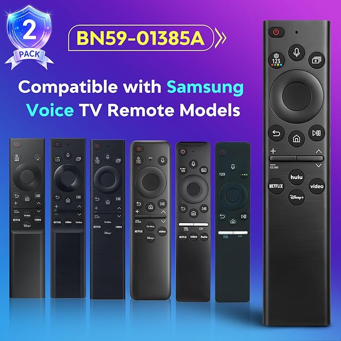 Replacement-Voice-for-Samsung-Smart-TV-Remote-Control-Universal BN59-01385A Compatible with Samsung Frame Curved QLED Crystal UHD TVs