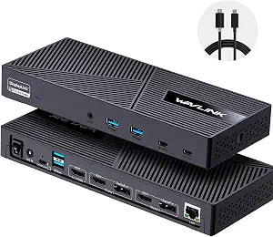 WAVLINK Displaylink Docking Station 3 Monitors for Mac(M1-M5, Neo), Windows