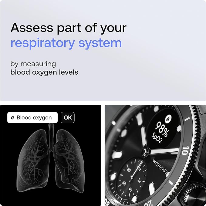 Withings Scanwatch Nova - Heart Health Hybrid Smart Watch for Men & Women - SPO2, Temperature Monitoring, Sleep, Respiratory Health, Cycle Monitoring, 30-Day Battery Life, Apple iOS/Android