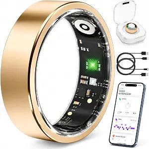 Smart Ring Fitness Tracker for Men & Women with Sleep, Heart Rate & SpO2