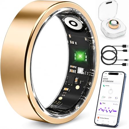 Smart Ring Fitness Tracker for Men & Women with Sleep, Heart Rate & SpO2