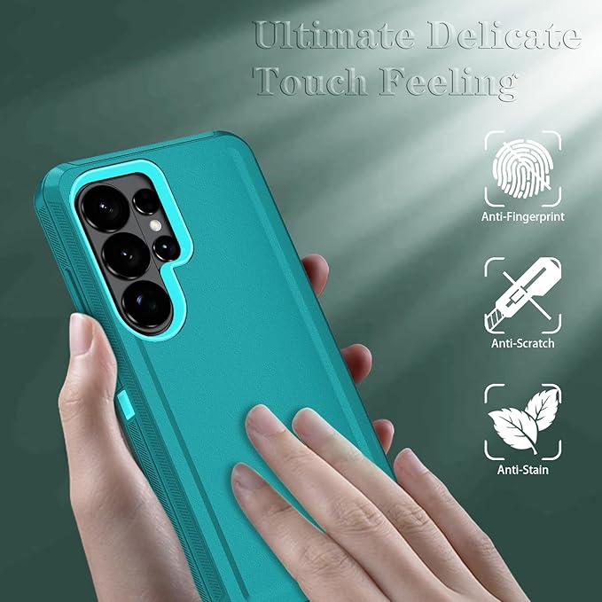 ONOLA Phone Case for Samsung Galaxy S26 Ultra Case with HD Screen Protector, Heavy Duty Shockproof & Dropproof 3-Layer Cover Phone Case for Galaxy S26 Ultra 6.9'',LakeSkyBlue