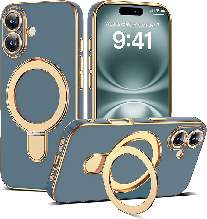 Compatible with iPhone 16 Case and Tempered Glass Screen Protector