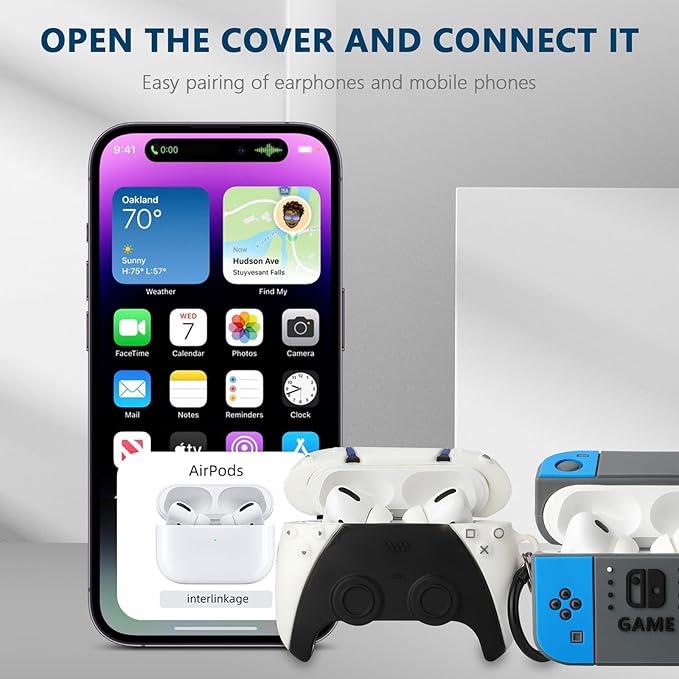 [2Pac] Compatible Airpods Pro 3 Case(2025),Cute Gamepad Design Cases Soft Silicone Protective Cases for Apple AirPods Pro 3rd Generation Case,Airpod Pro 3 Cover with Keychain for Men/Boy
