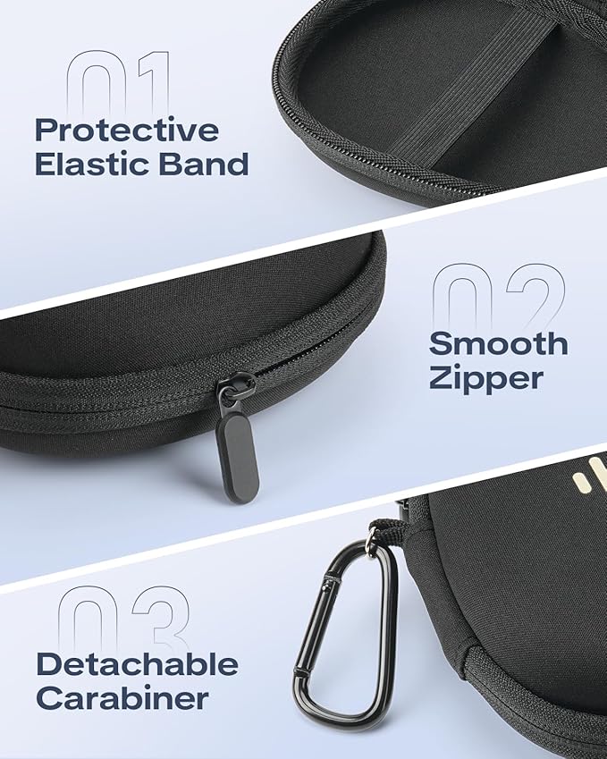 Headphone Case for Shokz OpenRun Pro 2/OpenRun/OpenSwim Pro/OpenMove Bone Conduction Headphones, Portable Hard Travel Carrying Case for PSIER/SUNGDOGIN/CXK Open-Ear Wireless Sport Headphones