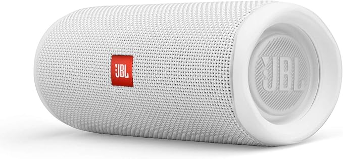 JBL FLIP 5 Waterproof Portable Bluetooth Speaker - White (Renewed)