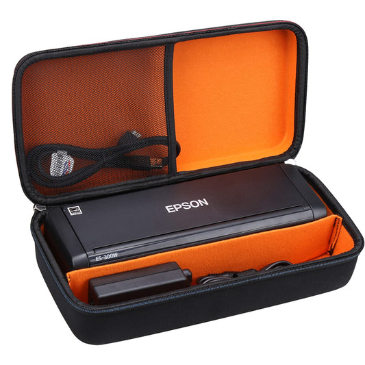Mchoi Hard Portable Case Compatible with Epson Workforce ES-300W/ES-200/ES-300WR Wireless Color Portable Document Scanner