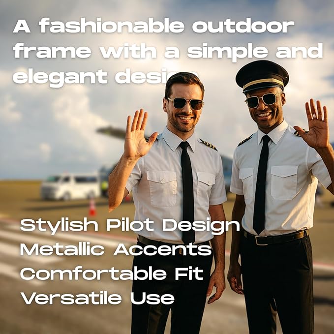 AI Translator Aviator Smart Glasses—Hands-Free Voice Translation in 164 Languages,Bluetooth Audio&Voice Assistant,UV400 Classic Sunglasses,IP67 Waterproof Smart Eyewear for Travel