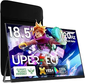 UPERFECT 18.5" 120Hz Portable Monitor, 125% sRGB Large Gaming Monitor