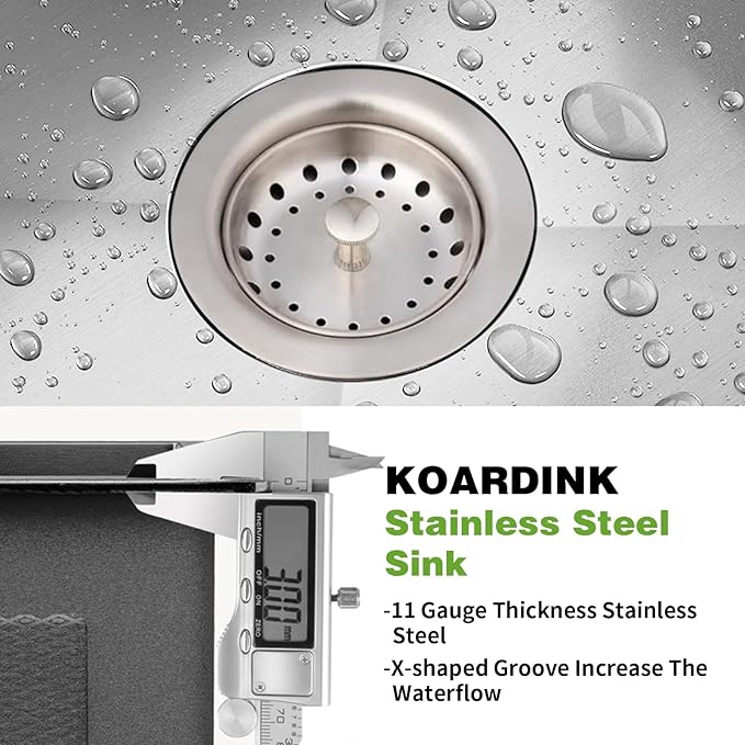 15x17In Undermount Kitchen And Bar Sink- Stainless Steel Single Bowl Modern Drop In Kitchen&Bar Sink With SS Grid,Silicon Mat,Colander,Drain Strainer Compatibility With Various Kitchen&Bar Style
