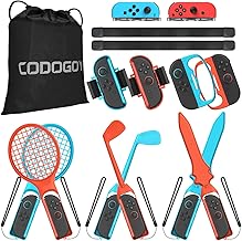 CODOGOY 12-in-1 Switch Sports Accessories Bundle for Switch 1/OLED - Complete Family Sports Kit with Storage Bag, Exclusive Bowling Grips & 2 Player Support for Nintendo Switch Sports Games,Switch 1/2 Compatible - Image 1
