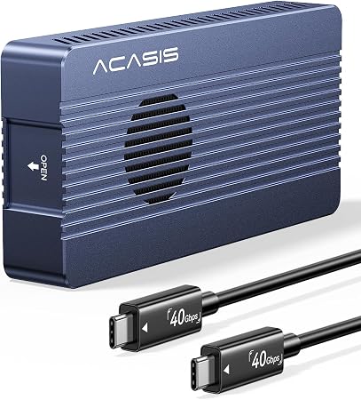 ACASIS 40Gbps M.2 NVMe SSD Enclosure with Cooling Fan