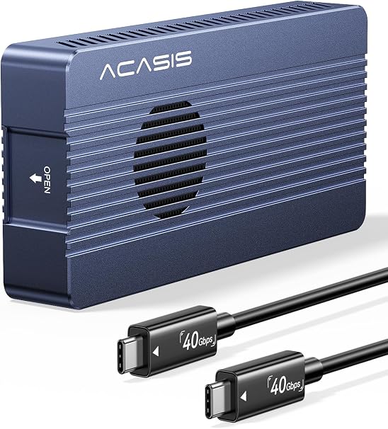 ACASIS 40Gbps M.2 NVMe SSD Enclosure with Cooling Fan