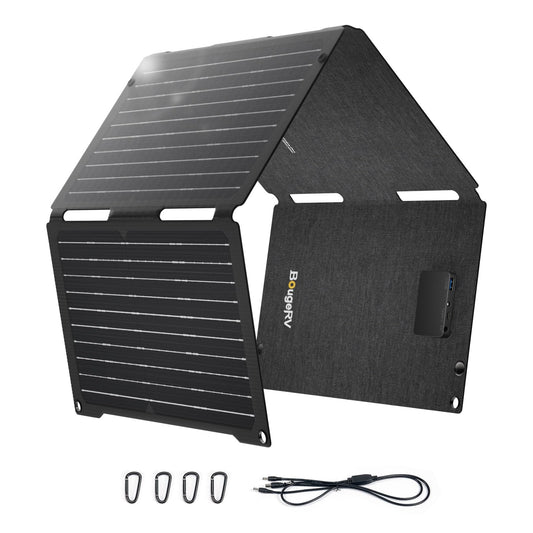 BougeRV 50 Watt Solar Panel, Foldable Portable Charg | Charging & Powe - Image 1