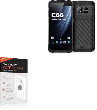 BoxWave Screen Protector Compatible With Chainway C66 Fingerprint Scanner - ClearTouch Anti-Glare (2-Pack), Anti-Fingerprint Matte Film Skin