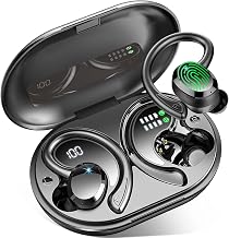 Wireless Earbuds Sport, Bluetooth 5.4 Headphones 3D Bass Hi-Fi Stereo Over Ear Buds, 60Hrs ENC Noise Cancelling Headset with Earhook, IP-X7 Waterproof Earphones Workout Running Gym for Android iOS - Image 1