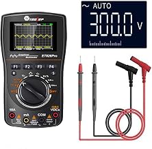 Oscilloscope Multimeter, 2-in-1 Intelligent Digital Scope Meter Multimeter, Professional LED Handheld Oscilloscope Multimeter with 50Msps A/D Automatic Waveform Capture Function