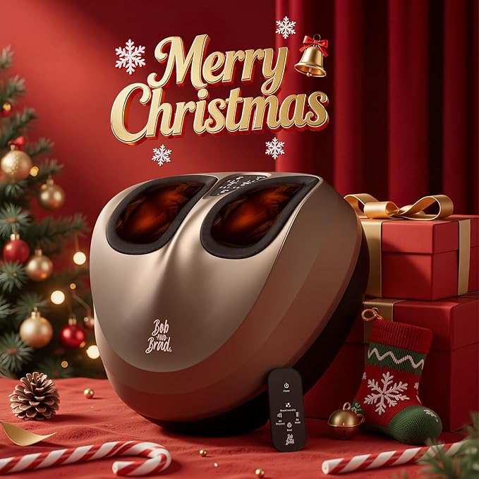 BOB AND BRAD Foot Massager Machine with Heat and Remote, Fits up to Men Size 14, Electric Shiatsu Deep Kneading Foot Massager, Relieve for Plantar Fasciitis and Neuropathy Pain