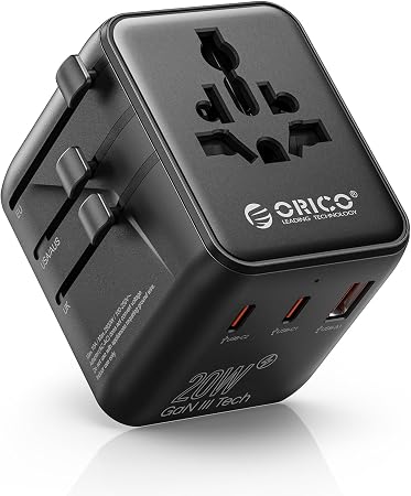 ORICO Universal Travel Adapter 100W GaN International Power Adapter