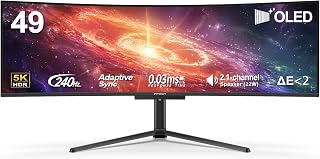 INNOCN 49" 5K2K 240Hz QD-OLED Curved Gaming Monitor, 0.03ms, USB C - 49Q1S
