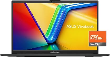 ASUS Vivobook Go 15.6” FHD Slim Laptop, AMD Ryzen 3 7320U Quad Core Processor, 8GB DDR5 RAM, 128GB SSD, Windows 11 Home, Fast Charging, Webcam Sheild, Military Grade Durability, Black, E1504FA-AS33 - Image 1
