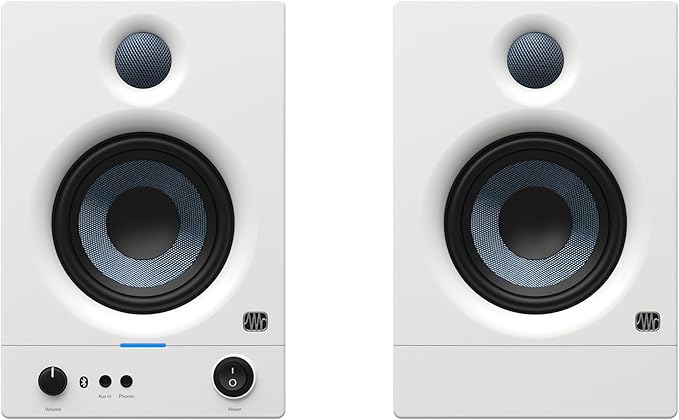 PreSonus Eris 4.5BT White 4.5-inch Media Reference Monitors with Bluetooth Wireless Technology