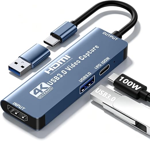 4K Capture Card HDMI to USB A/C Video Capture Recording Device - Image 6