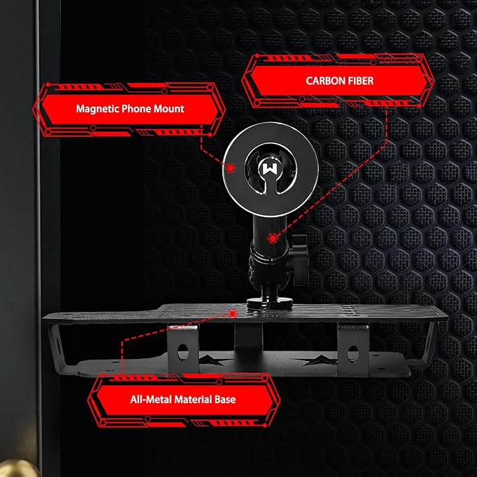 2026 2025 Tundra Metal Dash Platform Phone Mount Magnetic Phone Holder for 2022-2025 2026 Tundra 2023-2026 Sequoia Cell Phone Holder Dash Phone Mount 2024 Tun dra Dash Mount