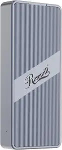 Rosewill 40Gbps M.2 NVMe SSD Enclosure with Cooling Fan, Transparent Back Plate, Support M.2 NVMe SSD up to 8TB, Compatible with Thunderbolt 3/4/USB4/3.2/2.0 M1 M2 Pro/Max, PC, MacBook, IPAD, Chrome