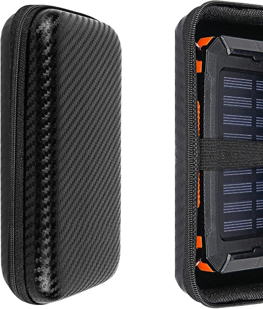 Portable Solar Charger Storage Box, Power Bank Hard Travel Case, Compatible with Kepswin Solar Charger 42800mAh, Compatible with kepswin Solar Power Bank 49800mah (Black)