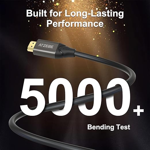 HDMI Cable 15 FT 4K@60Hz,18Gbps Ultra High Speed HDMI 2.0 Cable, HDR, Dolby Vision, HDCP2.2, ARC, 3D, Slim and Flexible,for PS5,Xbox, TV, Laptop, Monitor