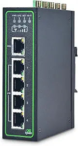 InHand Networks IR315 Industrial LTE Router (CAT 6) with GPS/GNSS,4G Mobile Gateway, Wi-Fi, Dual SIM & 4 Digital I/O – Secure VPN Travel Modem Compatible with Verizon/AT&T/T-Mobile for RV, Fleet & IoT