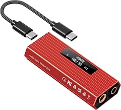 USB C DAC Headphone Amplifier, ES9028Q2M Portable HiFi DAC Amp, DSD256/PCM 384kHz 32Bit, 4.4mm Balanced & 3.5mm Outputs, USB DAC for iPhone 15/16, Android Phone, PC, Mac - Image 1