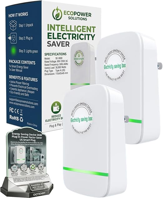 Energy Saving Device 2026 Plug-in Power Factor Saver Us Smart Plug - Image 6