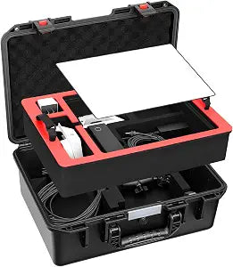 FPVtosky Extra Large Double-Layer Hard Case Only for Starlink Mini (18.1x14.1x7.2in), Waterproof Shockproof Travel Case with Custom Foam, Fits Entire Kit with Kickstand & Base