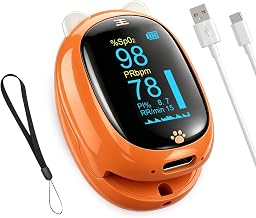 Kids Pulse Oximeter Made for Small Fingers, USB-C Rechargeable for Sports & Aviation Use Only - Image 1