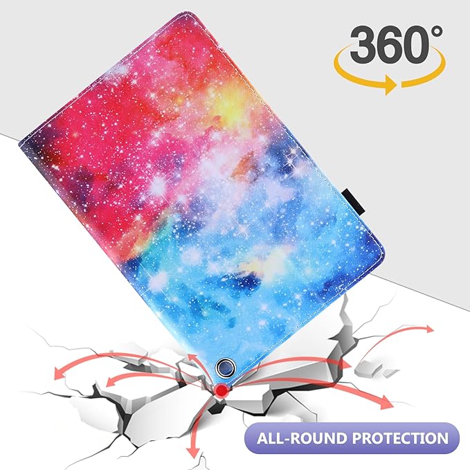 Dteck for Fire Max 11 Tablet Case 11" PU Leather Protective Folio Fold Stand with Auto Sleep Wake, Adjustable Viewing Angles, 4 Card Slots, Lightweight Cute Case