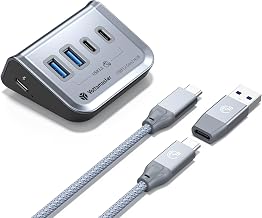 Yottamaster 4-in-1 USB C Hub, 10Gbps USB 3.2 Gen 2 Desktop Splitter - Image 1